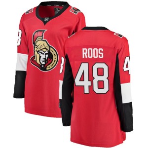 Women's Ottawa Senators Filip Roos Fanatics Branded Breakaway Home Jersey - Red