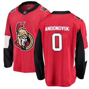 Youth Ottawa Senators Matthew Andonovski Fanatics Branded Breakaway Home Jersey - Red