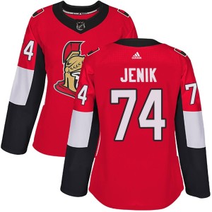 Women's Ottawa Senators Jan Jenik Adidas Authentic Home Jersey - Red