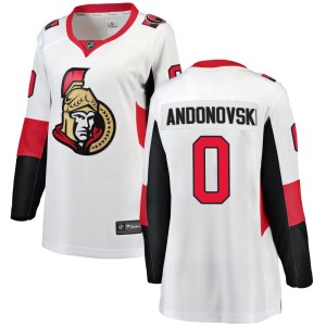 Women's Ottawa Senators Matthew Andonovski Fanatics Branded Breakaway Away Jersey - White