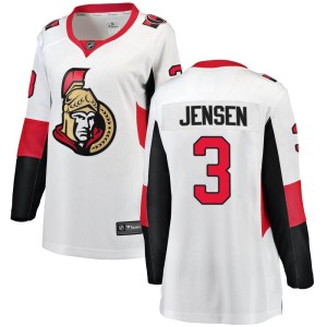 Women's Ottawa Senators Nick Jensen Fanatics Branded Breakaway Away Jersey - White