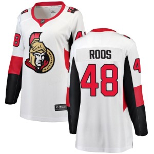 Women's Ottawa Senators Filip Roos Fanatics Branded Breakaway Away Jersey - White