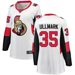 Women's Ottawa Senators Linus Ullmark Fanatics Branded Breakaway Away Jersey - White