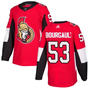 Youth Ottawa Senators Xavier Bourgault Adidas Authentic Home Jersey - Red