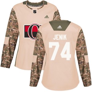 Women's Ottawa Senators Jan Jenik Adidas Authentic Veterans Day Practice Jersey - Camo