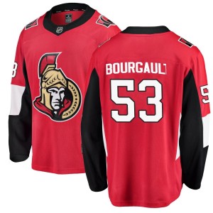 Men's Ottawa Senators Xavier Bourgault Fanatics Branded Breakaway Home Jersey - Red