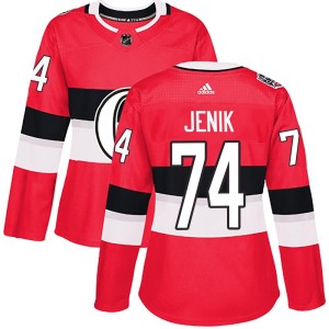 Women's Ottawa Senators Jan Jenik Adidas Authentic 2017 100 Classic Jersey - Red