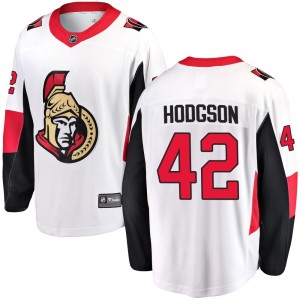 Men's Ottawa Senators Hayden Hodgson Fanatics Branded Breakaway Away Jersey - White