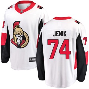 Men's Ottawa Senators Jan Jenik Fanatics Branded Breakaway Away Jersey - White