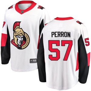 Men's Ottawa Senators David Perron Fanatics Branded Breakaway Away Jersey - White